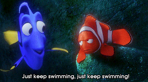 continue nadando